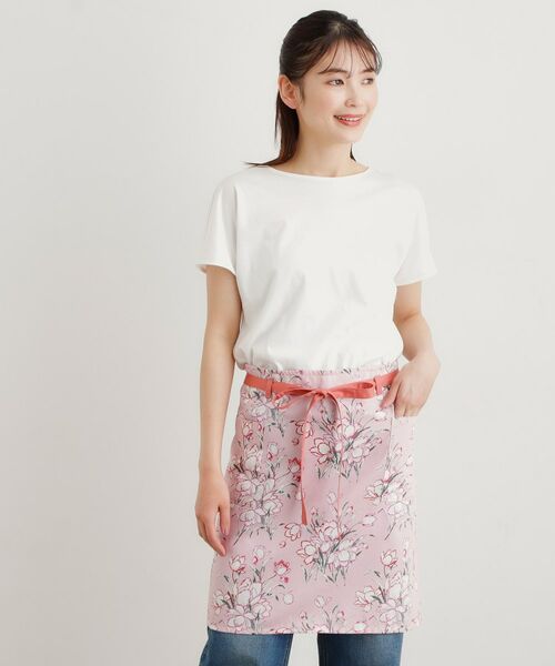 LAURA ASHLEY / ローラ アシュレイ インテリア・生活雑貨・ホビー・ステーショナリー | サトクリフチューリップ柄 カフェエプロン | 詳細1