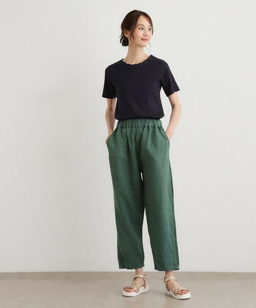 LAURA ASHLEY / ローラ アシュレイ カットソー | 【日本製／コットン100％】スカラップ刺繍カットソー | 詳細14