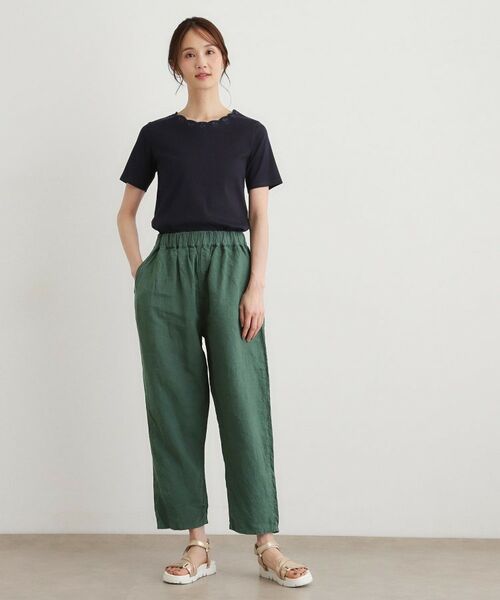 LAURA ASHLEY / ローラ アシュレイ カットソー | 【日本製／コットン100％】スカラップ刺繍カットソー | 詳細15