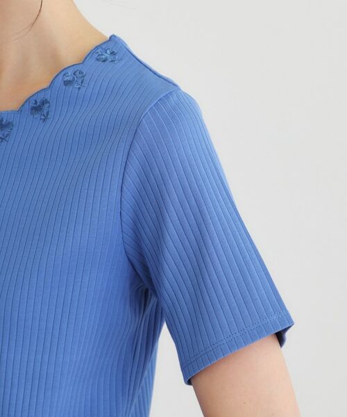 LAURA ASHLEY / ローラ アシュレイ カットソー | 【日本製／コットン100％】スカラップ刺繍カットソー | 詳細21