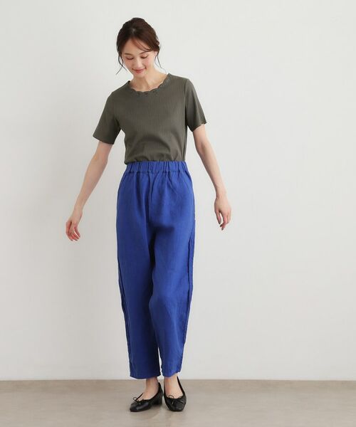 LAURA ASHLEY / ローラ アシュレイ カットソー | 【日本製／コットン100％】スカラップ刺繍カットソー | 詳細7