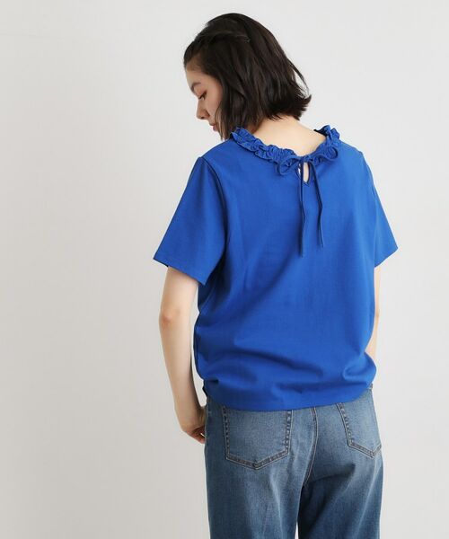 LAURA ASHLEY / ローラ アシュレイ カットソー | 【前後2WAY／洗える／コットン100％／日本製／定番人気！】フリルネックカットソー | 詳細12