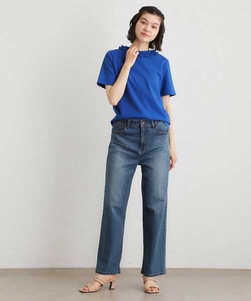 LAURA ASHLEY / ローラ アシュレイ カットソー | 【前後2WAY／洗える／コットン100％／日本製／定番人気！】フリルネックカットソー | 詳細13