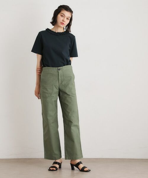 LAURA ASHLEY / ローラ アシュレイ カットソー | 【前後2WAY／洗える／コットン100％／日本製／定番人気！】フリルネックカットソー | 詳細17