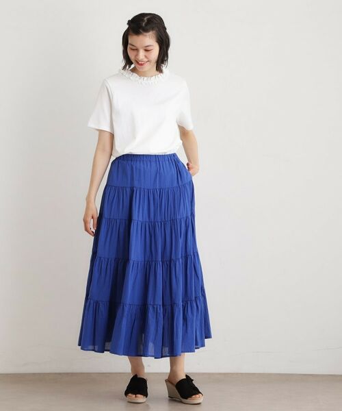 LAURA ASHLEY / ローラ アシュレイ カットソー | 【前後2WAY／洗える／コットン100％／日本製／定番人気！】フリルネックカットソー | 詳細2