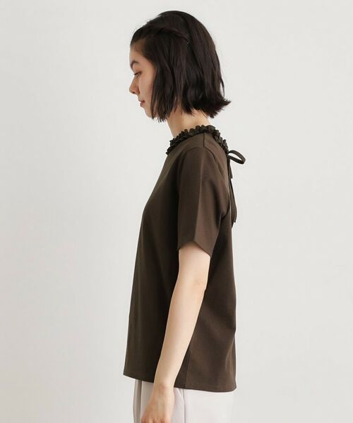 LAURA ASHLEY / ローラ アシュレイ カットソー | 【前後2WAY／洗える／コットン100％／日本製／定番人気！】フリルネックカットソー | 詳細21