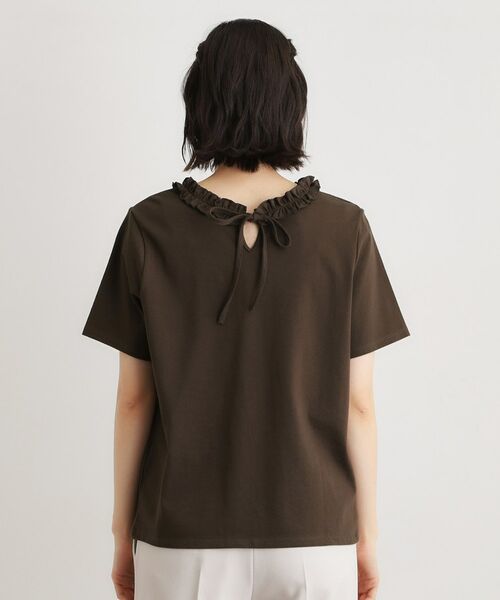 LAURA ASHLEY / ローラ アシュレイ カットソー | 【前後2WAY／洗える／コットン100％／日本製／定番人気！】フリルネックカットソー | 詳細22