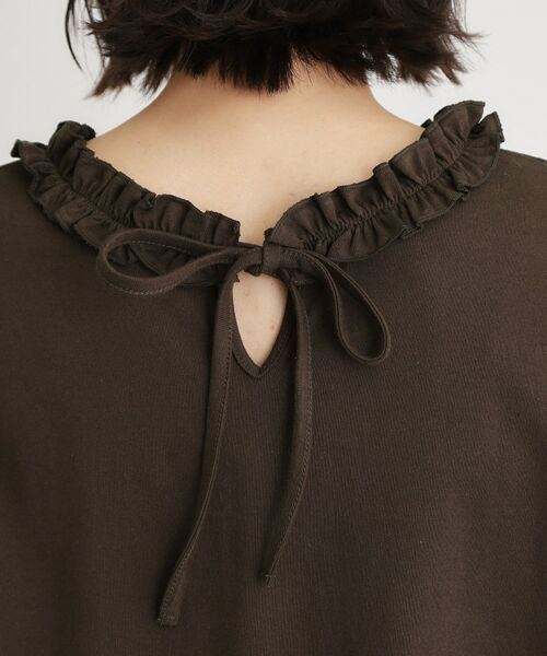 LAURA ASHLEY / ローラ アシュレイ カットソー | 【前後2WAY／洗える／コットン100％／日本製／定番人気！】フリルネックカットソー | 詳細24