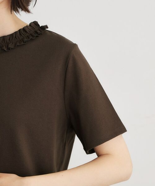 LAURA ASHLEY / ローラ アシュレイ カットソー | 【前後2WAY／洗える／コットン100％／日本製／定番人気！】フリルネックカットソー | 詳細25