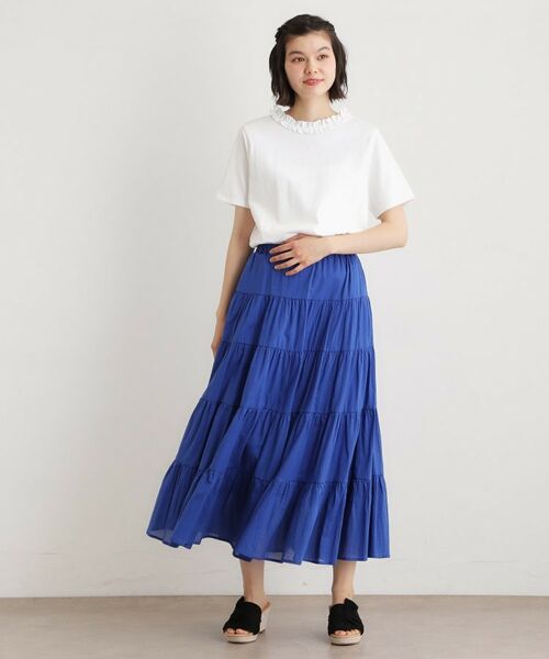 LAURA ASHLEY / ローラ アシュレイ カットソー | 【前後2WAY／洗える／コットン100％／日本製／定番人気！】フリルネックカットソー | 詳細3