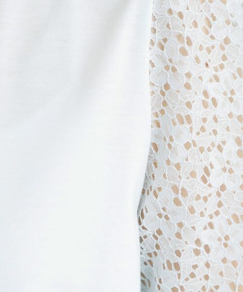 LAURA ASHLEY / ローラ アシュレイ カットソー | 【洗える／コットン100％／日本製】レーススリーブカットソー | 詳細12