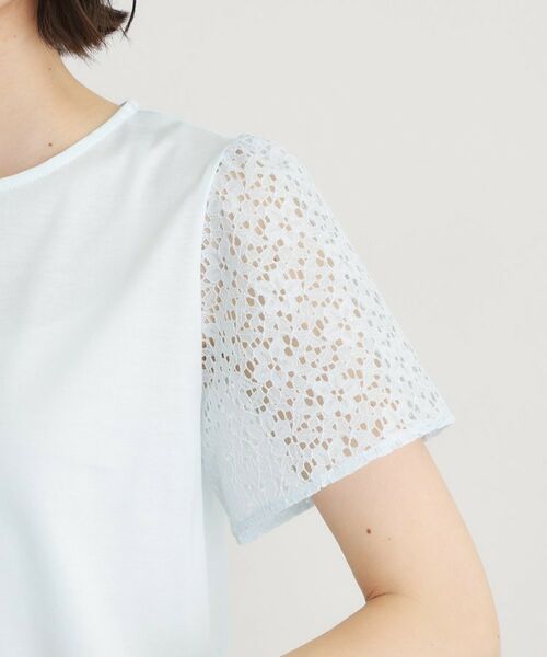 LAURA ASHLEY / ローラ アシュレイ カットソー | 【洗える／コットン100％／日本製】レーススリーブカットソー | 詳細17