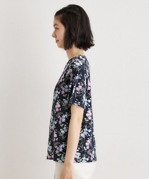 LAURA ASHLEY / ローラ アシュレイ カットソー | 【UVカット／接触冷感】ポリー柄 コットンジャージーTシャツ | 詳細10