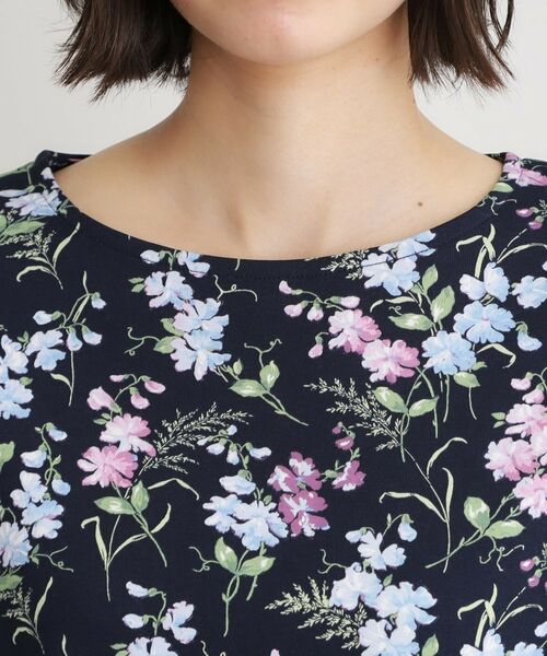 LAURA ASHLEY / ローラ アシュレイ カットソー | 【UVカット／接触冷感】ポリー柄 コットンジャージーTシャツ | 詳細12