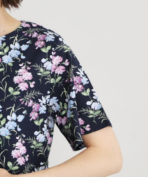 LAURA ASHLEY / ローラ アシュレイ カットソー | 【UVカット／接触冷感】ポリー柄 コットンジャージーTシャツ | 詳細13