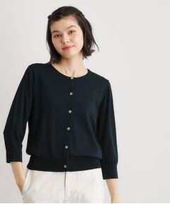 LAURA ASHLEY / ローラ アシュレイ カーディガン・ボレロ | 【定番人気！】クリアボタンカーディガン