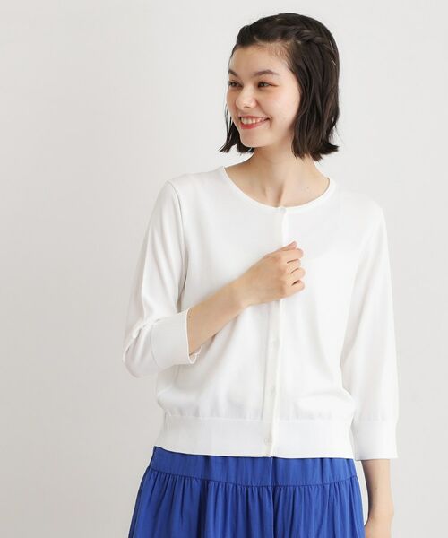 LAURA ASHLEY / ローラ アシュレイ カーディガン・ボレロ | 【定番人気！】クリアボタンカーディガン | 詳細1