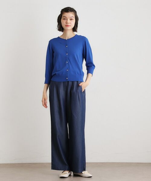 LAURA ASHLEY / ローラ アシュレイ カーディガン・ボレロ | 【定番人気！】クリアボタンカーディガン | 詳細10