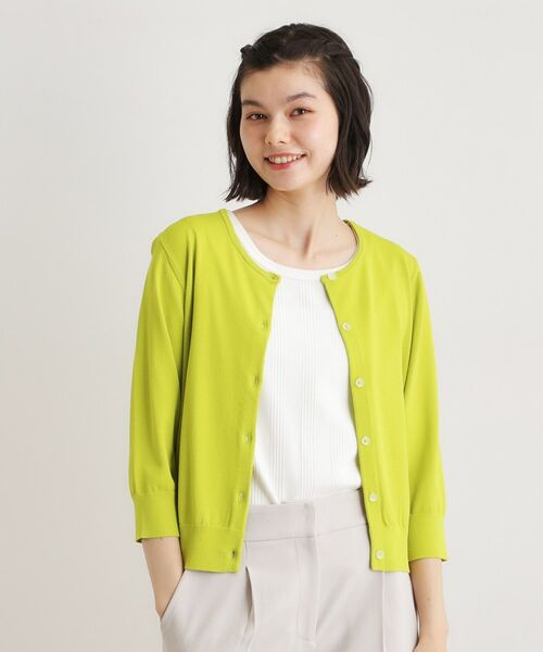 LAURA ASHLEY / ローラ アシュレイ カーディガン・ボレロ | 【定番人気！】クリアボタンカーディガン | 詳細5