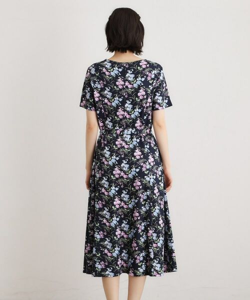 LAURA ASHLEY / ローラ アシュレイ ミニ丈・ひざ丈ワンピース | 【UVカット／接触冷感】ポリー柄 コットンジャージーワンピース | 詳細11