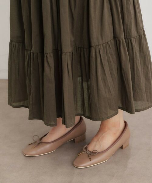 LAURA ASHLEY / ローラ アシュレイ ロング・マキシ丈スカート | 【ウエストゴム仕様／両脇ポケット】コットンボイル ティアードスカート | 詳細14