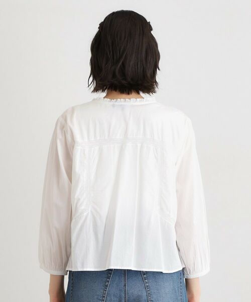 LAURA ASHLEY / ローラ アシュレイ シャツ・ブラウス | 【インド製／コットン100％】リボン＆レースブラウス | 詳細11