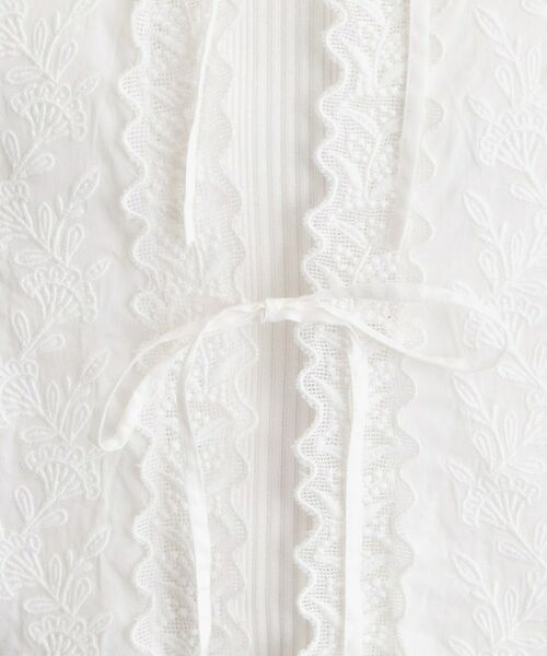 LAURA ASHLEY / ローラ アシュレイ シャツ・ブラウス | 【インド製／コットン100％】リボン＆レースブラウス | 詳細14