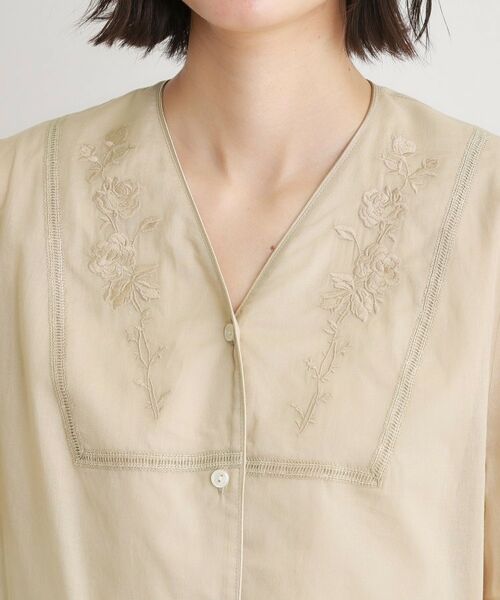 LAURA ASHLEY / ローラ アシュレイ シャツ・ブラウス | 【洗える／コットン100％】ヨーク刺繍ブラウス | 詳細12