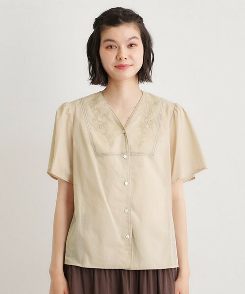 LAURA ASHLEY / ローラ アシュレイ シャツ・ブラウス | 【洗える／コットン100％】ヨーク刺繍ブラウス | 詳細9