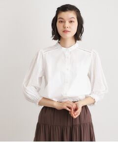 LAURA ASHLEY / ローラ アシュレイ シャツ・ブラウス | 【コットン100％／ゆったりシルエット】ブロダリーアングレーズ コットンブラウス