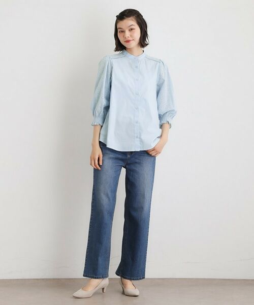 LAURA ASHLEY / ローラ アシュレイ シャツ・ブラウス | 【コットン100％／ゆったりシルエット】ブロダリーアングレーズ コットンブラウス | 詳細11