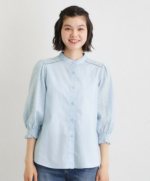 LAURA ASHLEY / ローラ アシュレイ シャツ・ブラウス | 【コットン100％／ゆったりシルエット】ブロダリーアングレーズ コットンブラウス | 詳細13