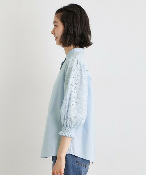 LAURA ASHLEY / ローラ アシュレイ シャツ・ブラウス | 【コットン100％／ゆったりシルエット】ブロダリーアングレーズ コットンブラウス | 詳細14