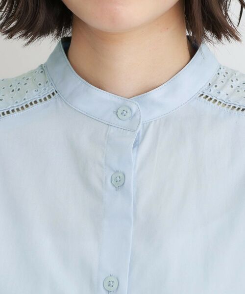 LAURA ASHLEY / ローラ アシュレイ シャツ・ブラウス | 【コットン100％／ゆったりシルエット】ブロダリーアングレーズ コットンブラウス | 詳細16