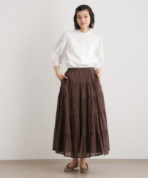 LAURA ASHLEY / ローラ アシュレイ シャツ・ブラウス | 【コットン100％／ゆったりシルエット】ブロダリーアングレーズ コットンブラウス | 詳細2