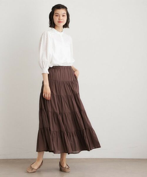 LAURA ASHLEY / ローラ アシュレイ シャツ・ブラウス | 【コットン100％／ゆったりシルエット】ブロダリーアングレーズ コットンブラウス | 詳細3