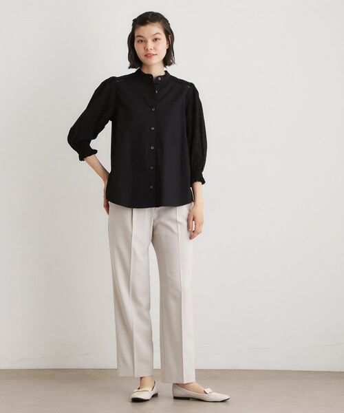 LAURA ASHLEY / ローラ アシュレイ シャツ・ブラウス | 【コットン100％／ゆったりシルエット】ブロダリーアングレーズ コットンブラウス | 詳細7