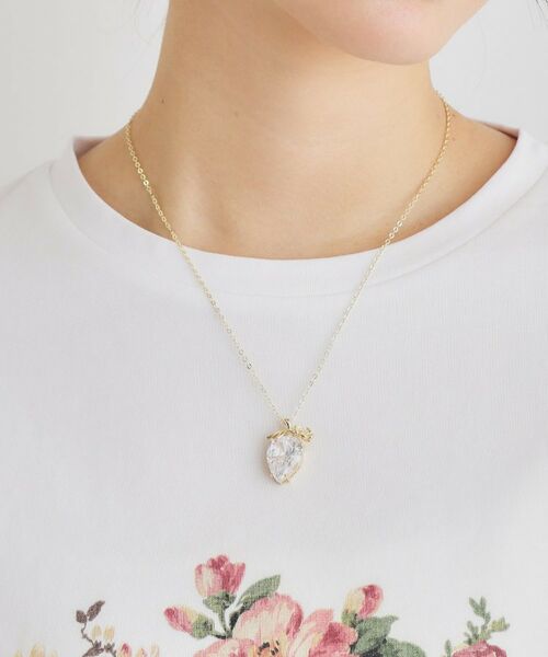 LAURA ASHLEY / ローラ アシュレイ ネックレス・ペンダント・チョーカー | 【ギフトにおすすめ！ジルコニア】いちごネックレス | 詳細4