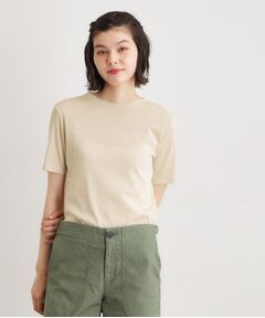 LAURA ASHLEY / ローラ アシュレイ カットソー | 【洗える／日本製素材／半袖／定番人気！】ラメフライスカットソー