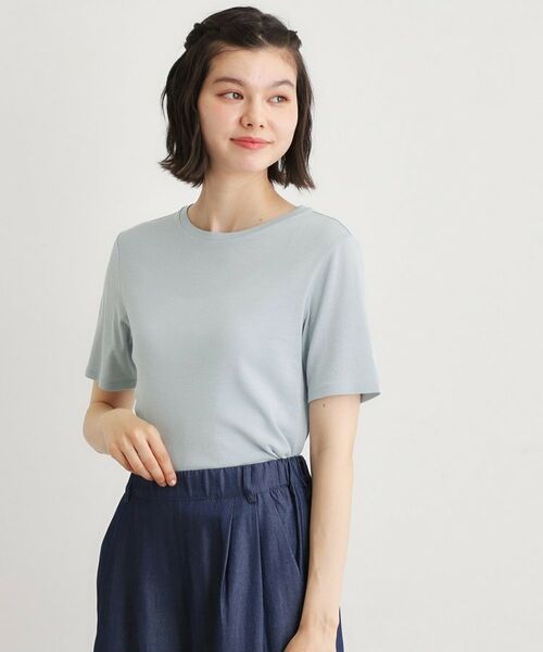 LAURA ASHLEY / ローラ アシュレイ カットソー | 【洗える／日本製素材／半袖／定番人気！】ラメフライスカットソー | 詳細9