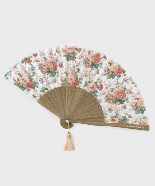 LAURA ASHLEY / ローラ アシュレイ その他小物 | エレンボロー ローズ 柄 扇子（ギフトボックス付き）（レッド(163)）