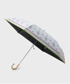 LAURA ASHLEY / ローラ アシュレイ 傘 | ロザリーナストライプ柄 折りたたみ傘