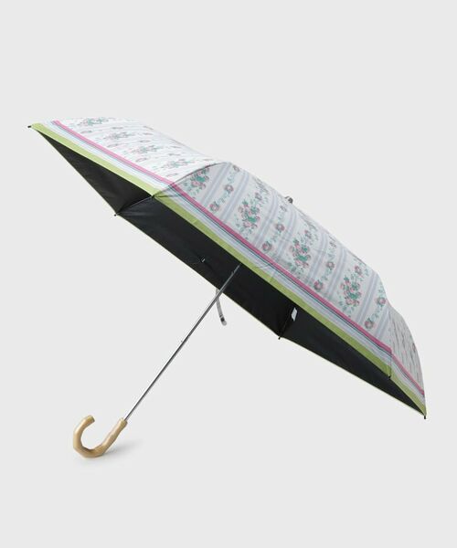 LAURA ASHLEY / ローラ アシュレイ 傘 | ロザリーナストライプ柄 折りたたみ傘（ピンク(171)）