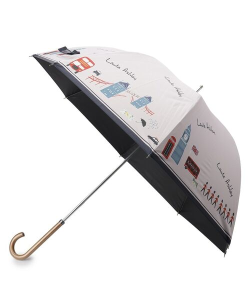 LAURA ASHLEY / ローラ アシュレイ 傘 | ロンドン柄ピンク 長傘（ピンク(171)）