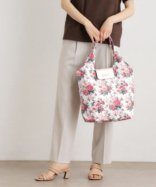 LAURA ASHLEY / ローラ アシュレイ エコバッグ | エレンボロー ローズ柄 マーケットトート | 詳細1