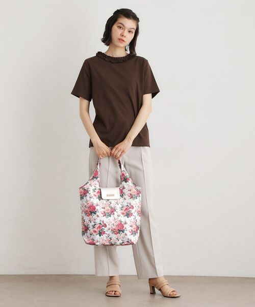 LAURA ASHLEY / ローラ アシュレイ エコバッグ | エレンボロー ローズ柄 マーケットトート | 詳細2