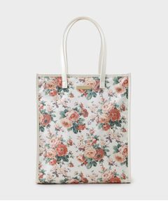 LAURA ASHLEY / ローラ アシュレイ トートバッグ | エレンボロー ローズ柄 スクエアトートバッグ