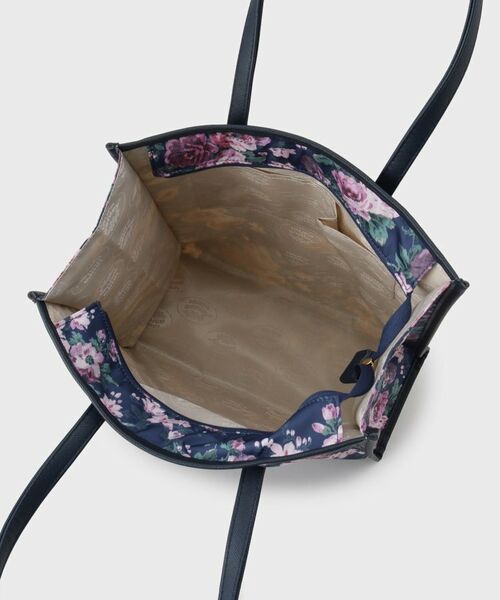 LAURA ASHLEY / ローラ アシュレイ トートバッグ | エレンボロー ローズ柄 スクエアトートバッグ | 詳細10