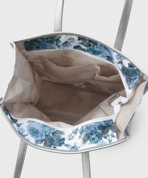 LAURA ASHLEY / ローラ アシュレイ トートバッグ | エレンボロー ローズ柄 スクエアトートバッグ | 詳細11