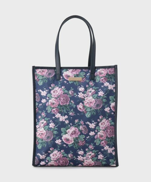 LAURA ASHLEY / ローラ アシュレイ トートバッグ | エレンボロー ローズ柄 スクエアトートバッグ | 詳細4
